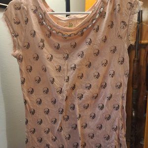 Vera Wang Skull shirt size small